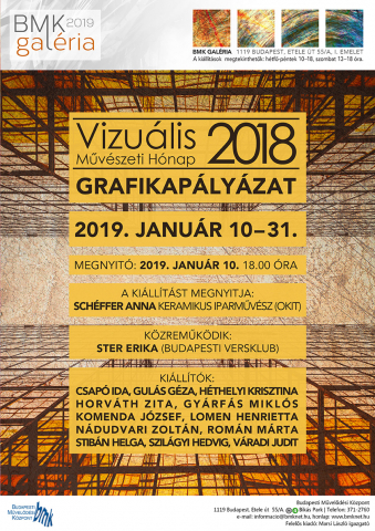 A 2018. évi Vizuális Művészeti Hónap grafikapályázat kiállítása