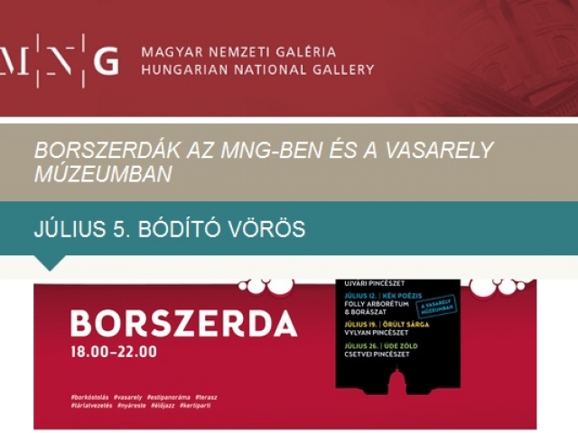 Borszerdák a Magyar Nemzeti Galériában és a Vasarely Múzeumban